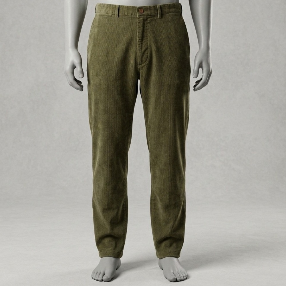 Polo Ralph Lauren Corduroy Pants Mens 40x30 Olive Green Preppy Academic Heritage